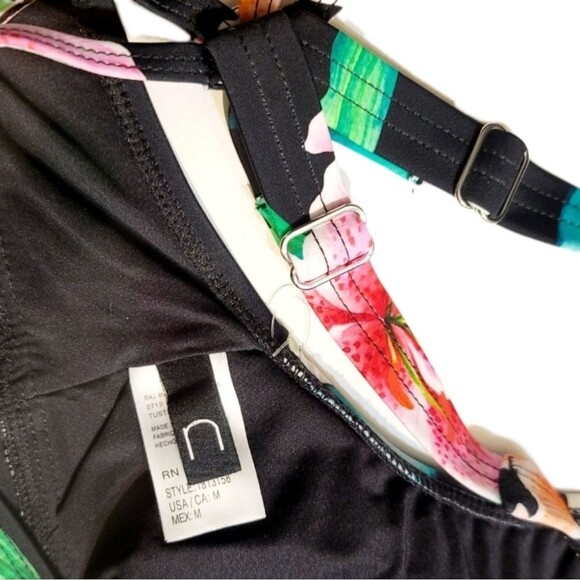 NEXT 2pc Women's M Keoki Palms 25 min Sports Bra Swim Top + High Rise Bikini NWT - Picture 10 of 16